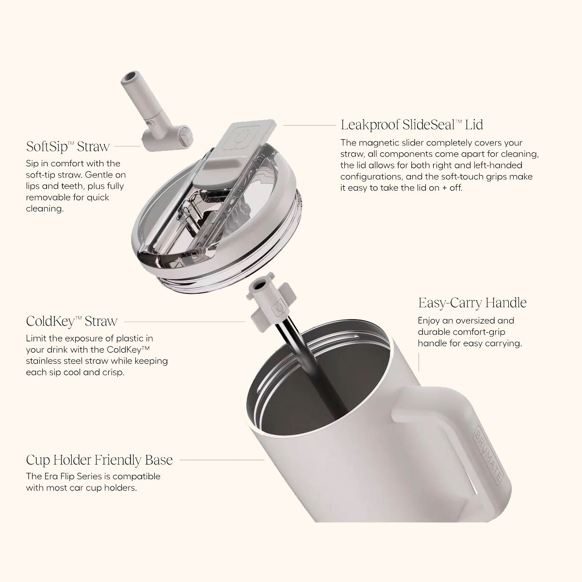 BruMate 40 oz Mystic Tumbler Stainless Steel Era Flip Straw