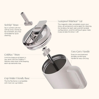 BruMate 40 oz Mystic Tumbler Stainless Steel Era Flip Straw