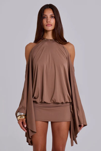 Embellished Butterfly Mini Dress