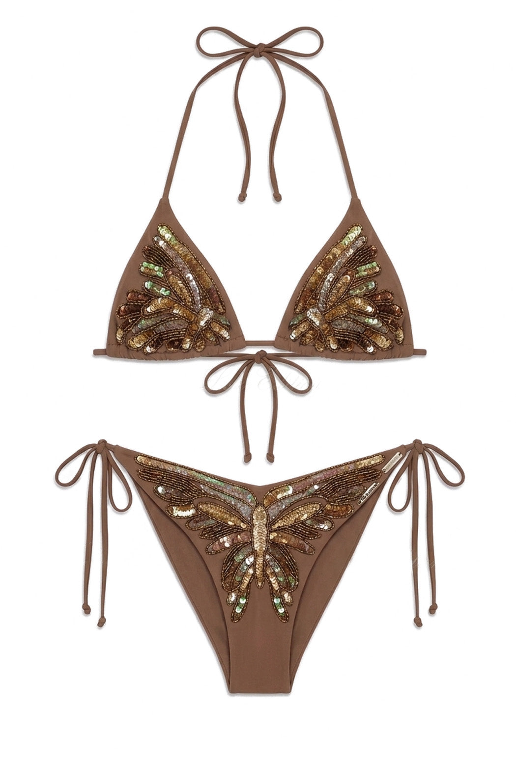Embellished Butterfly Mini Dress