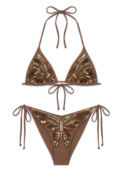 Embellished Butterfly Mini Dress